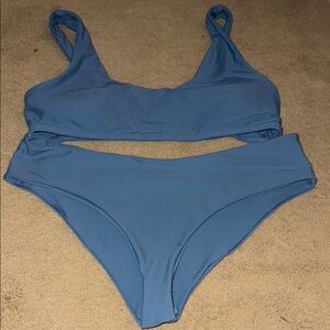 Blue Women's Swimwear Set